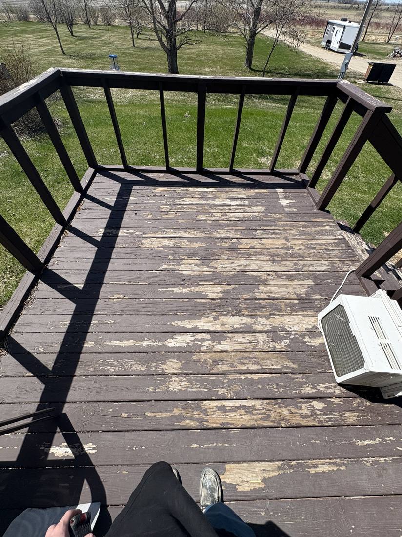 Deck before staining